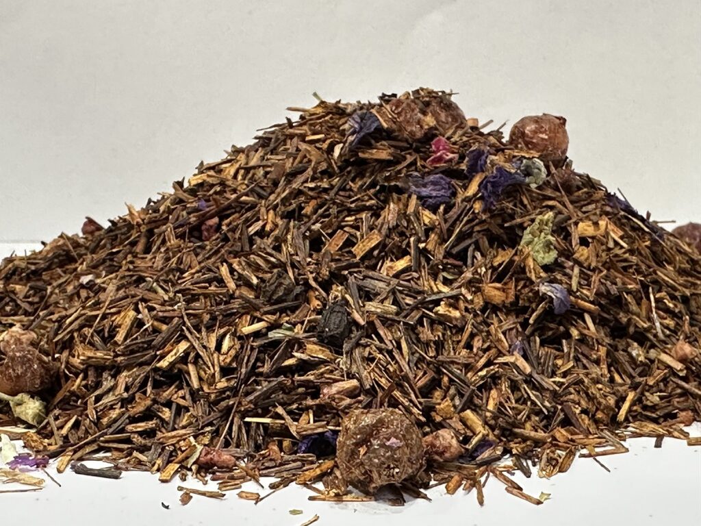 Viinamarjaaia puuviljane rooibos granaatõuna ja viinamarjaga, 100 gr – kofeiinivaba jook kogu perele