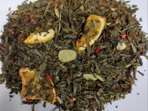 Roheline tee mandlitega / Зелёный чая с миндалём